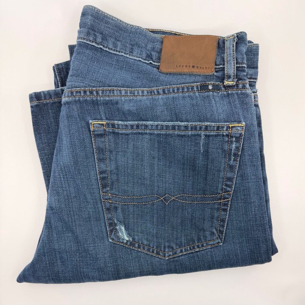 Lucky Brand 221 Original Straight Men's Denim Relaxed Jeans 34x32